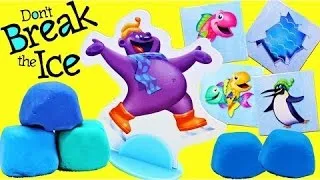 Don't Break The Ice MINI Game ❤ Kids Board Game Challenge Family Fun Night + Surprise Play Doh Toys