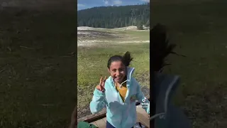 Old Faithful Geyser in Yellowstone National Park!