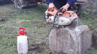 TS 410 STIHL 66,7 cm3 / 4,4 HP    cut  big stone & metal