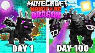 I Survived 100 Days as a ENDER DRAGON in HARDCORE Minecraft!