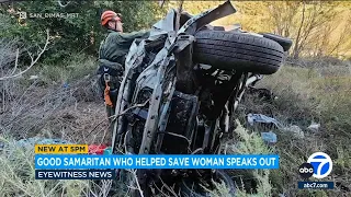 Woman survives being trapped 4 days in mangled truck on Mt. Baldy