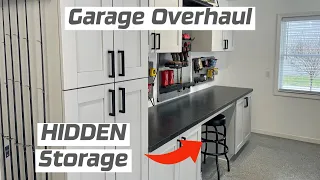 Disaster to DREAM Garage | DIY Countertops, Cabinets, Custom Organization