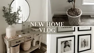 NEW HOME VLOG: entryway styling, gallery wall, olive tree, home decor haul