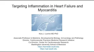 Targeting Inflammation in Heart Failure and Myocarditis