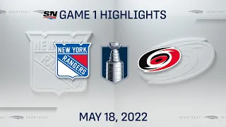 NHL Game 1 Highlights | Rangers vs. Hurricanes - May 18, 2022