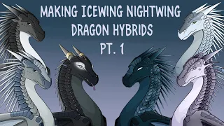 Wings of fire: Drawing Icewing Nightwing Hybrid Ocs PT. 1