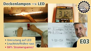 Deckenlampen durch LEDs ersetzen | Krankenwagen 4x4 🚑 DIY Ausbau zum Campervan | E03 | WoMo Bastler