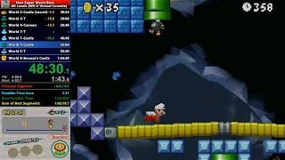 New Super Mario Bros. (DS) (All Levels) in 1:43:33 - [WR on 22/11/2019]