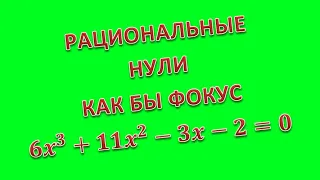 КУБИЧЕСКОЕ УРАВНЕНИЕ. СПИСОК КАНДИДАТОВ