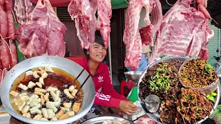 Cambodia market food, Fresh food, Natural vegetables