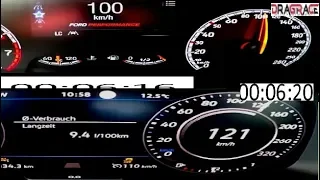 Ford Focus ST 280 HP VS VW Golf R 310 HP  Acceleration Sound 0 -250km/h