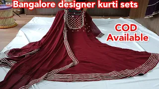 Bangalore wholesale designer kurti sets||COD Available||Plus size available|Single courier available