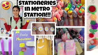 Stationeries in Metro Station!!!🎀🤩✨️ | Riya's Amazing World