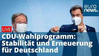 CDU-Wahlprogramm: Stabilität und Erneuerung für Deutschland