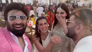 Ushna Shah wedding Funny Moment | Nida yasir  trolled by yasir hussain