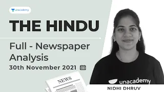 The hindu analysis today | Current affairs today | CLAT Preparation | CLAT 2022 | 30 November News