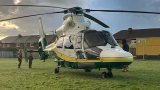 GNAA|| Great North Air Ambulance taking off from an incident.