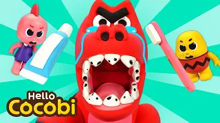 T-Rex Goes to the Dentist🦖Doctor Checkup Song | Nursery Rhymes | Hello Cocobi