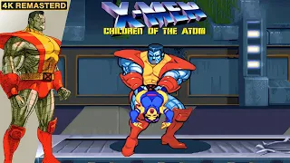 X-Men: Children of the Atom Colossus Longplay (Arcade) [4K/Remastered/60FPS]