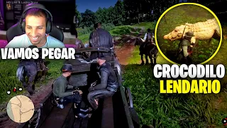 PIUZINHO PROCURANDO O CROCODILO LENDÁRIO CDA VILLAGE !!!