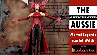 Marvel Legends Scarlet Witch Unboxing/Pose (Captain America Wings Baf) Wandavision Hasbro Figure