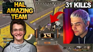 TSM Imperialhal's with Verhulst KILLED HALF OF THE  RANKED LOBBY!! | 31 KILLS ( apex legends )