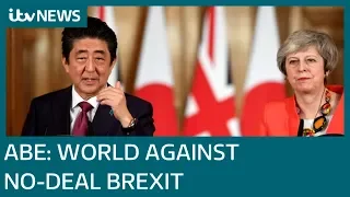 Avoiding no-deal Brexit is 'wish of the whole world', says Japan's Abe | ITV News