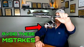 Common Spinning Reel MISTAKES Your'e DOING RIGHT NOW