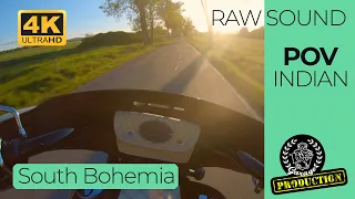 SUNSET RIDE / POV RAW SOUND / 4K / Indian Chieftain / Indian Motorcycle