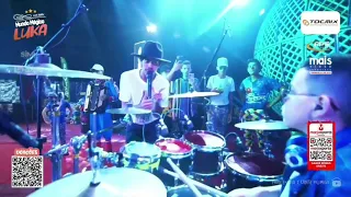 Garoto mostrando seu talento na batera - Live Do Luka Bass
