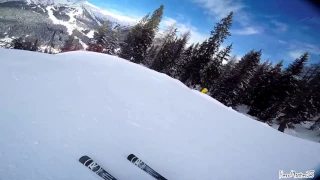 Pista nera 95km/h Spinale Direttissima 70% - Madonna di Campiglio GoProHero4+Gimbal WG