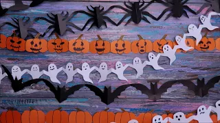 Halloween Garlands DIY - Super easy! How to make paper garland