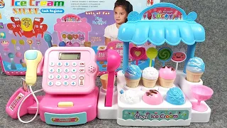 5 Minutes Satisfying with Unboxing Cute Pink Ice Cream Store Cash Register ASMR | Review Toys