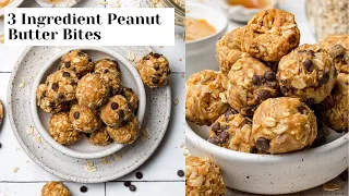 3 Ingredient Peanut Butter Energy Balls