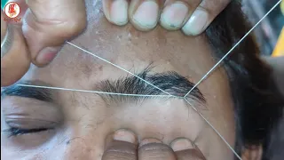 eyebrow threading tutorial.