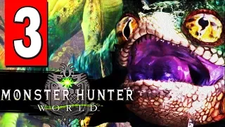 Monster Hunter World: Walkthrough Part 3 Quest - HUNT A PUKEI - PUKEI