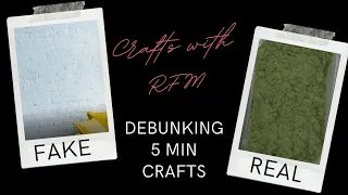 Debunking 5 min crafts