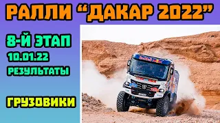 Грузовики. Dakar 2022 - Пилоты КАМАЗ-мастер Показали Четыре Быстрейших Результата на 8 Этапе