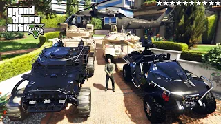 GTA 5 - Stealing RARE MILITARY Vehicles with Michael! | (GTA V Real Life Cars #85)