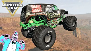 Monster Jam INSANE High Speed Jumps and Crashes Map #5 | BeamNG Drive