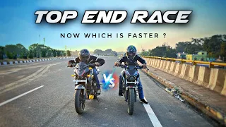 Modified NS200 Vs Bajaj Pulsar N250 | TOP END RACE | RACE TILL THEIR POTENTIAL🔥