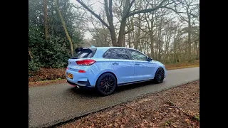 [NL] East-Dutch city driving / errand run / Hyundai i30 N Performance / Rainy weather