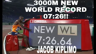 3000M NEW  WORLD LEAD LEAGUE RECORD!!! (07:26) JACOB KIPLIMO UGANDA IN DIAMOND LEAGUE ROME 2020