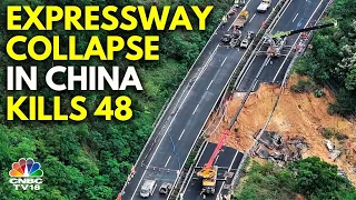 Expressway Collapse in China's Guangdong: 48 Dead After Vehicles Plunge | China News | IN18V