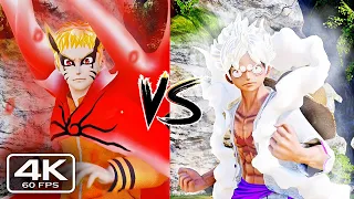 Naruto Baryon Mode VS Luffy Gear 5 Gameplay - Jump force (4K 60fps)