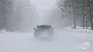 02-23-2023 Soda Springs, CA - White-Out Conditions, Treacherous Winter Driving Conditions on I-80