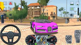 PURPLE AND BLACK MIX BUGATTI CHIRON CAR GAMEPLAY EVOLUTION - TAXI SIM 2022 - ANDROID AND iOS GAMES