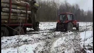 Fa hordós elakadás MTZ 920.3