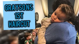 GRAYSONS FIRST HAIRCUT! VLOG 102 FROZEN Mini Mama and Mini Papa