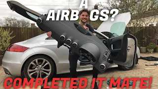 Audi TTS Salvage Rebuild Project - DASHBOARD & AIRBAG REPLACEMENT